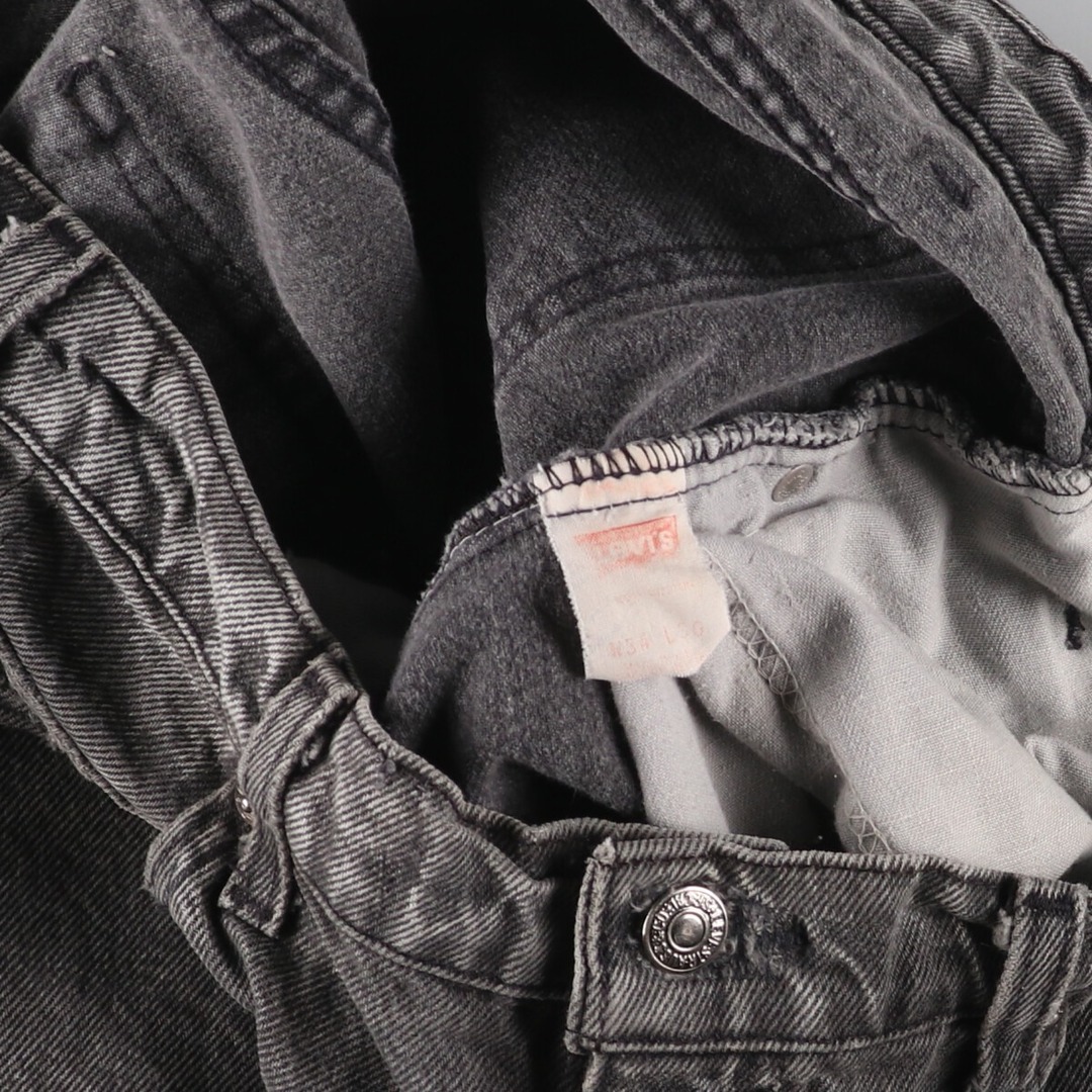 Levi's(リーバイス)の古着 90年代 リーバイス Levi's 550 RELAXED FIT ブラックデニム テーパードデニムパンツ USA製 メンズw34 ヴィンテージ /eaa444951 メンズのパンツ(デニム/ジーンズ)の商品写真