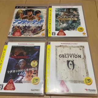 プレイステーション3(PlayStation3)のオブリビオン 他PS3ソフト4本セット(家庭用ゲームソフト)