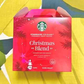 スターバックスコーヒー(Starbucks Coffee)のスターバックス オリガミ ドリップ クリスマスブレンド  10個 タリーズ (コーヒー)