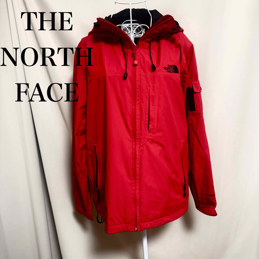 THE NORTH FACE(ザノースフェイス)のノースフェイス HYVENT マウンテンパーカー レッド メンズM メンズのジャケット/アウター(マウンテンパーカー)の商品写真