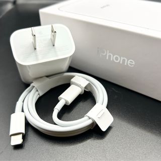 アップル(Apple)の【正規品】iPhone 20W 電源アダプタ タイプCライトニングケーブル(バッテリー/充電器)