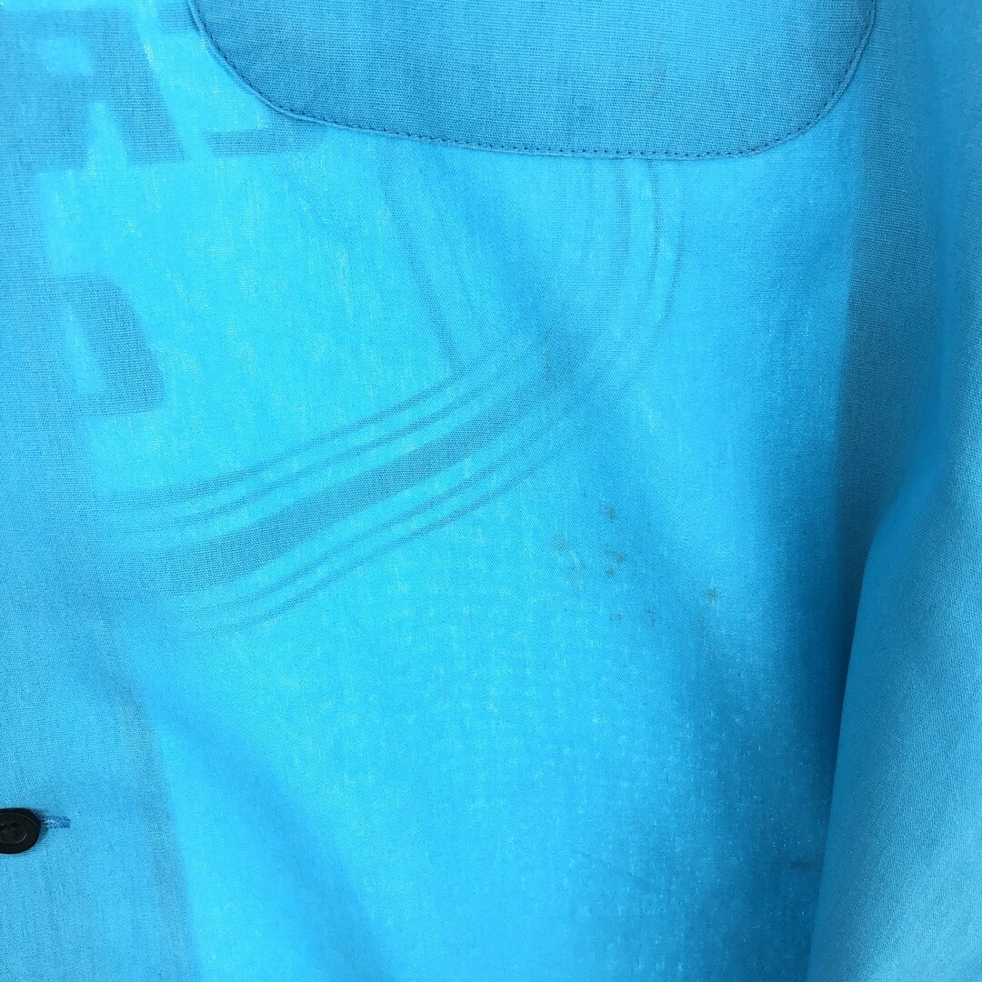 古着 ヒルトン HILTON バックプリント オープンカラー ボウリングシャツ メンズL /eaa447545 メンズのトップス(シャツ)の商品写真
