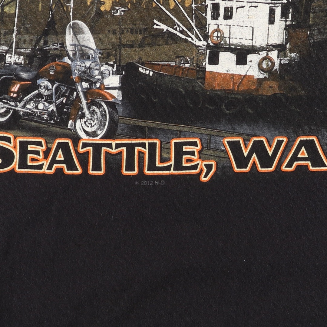 Harley Davidson(ハーレーダビッドソン)の古着 10年代 ハーレーダビッドソン Harley-Davidson モーターサイクル バイクTシャツ メンズXXL /eaa448394 メンズのトップス(Tシャツ/カットソー(半袖/袖なし))の商品写真