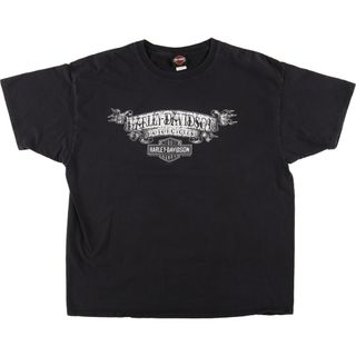 ハーレーダビッドソン(Harley Davidson)の古着 10年代 ハーレーダビッドソン Harley-Davidson モーターサイクル バイクTシャツ メンズXXL /eaa448394(Tシャツ/カットソー(半袖/袖なし))