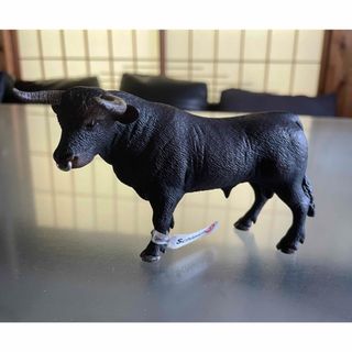 シュライヒ(Schleich)のシュライヒ　水牛　黒牛　黒毛の雄　レア(置物)