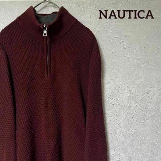 NAUTICA - NAUTICA ノーティカ ニット ハーフジップ ワンポイント 刺繍 M