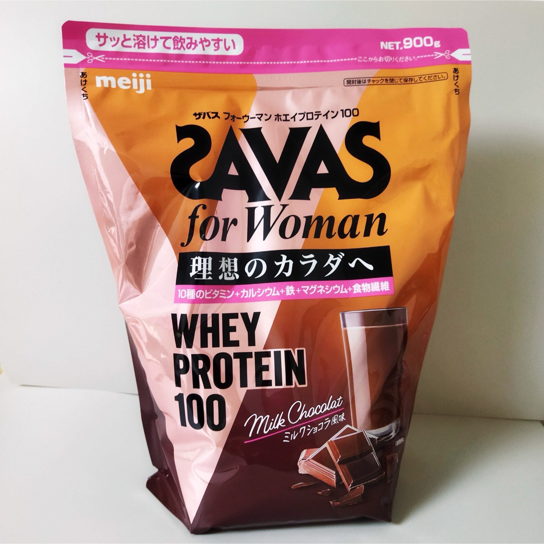 SAVAS(ザバス)の【新品】SAVAS ザバス フォーウーマン ホエイプロテイン 900g  食品/飲料/酒の健康食品(プロテイン)の商品写真