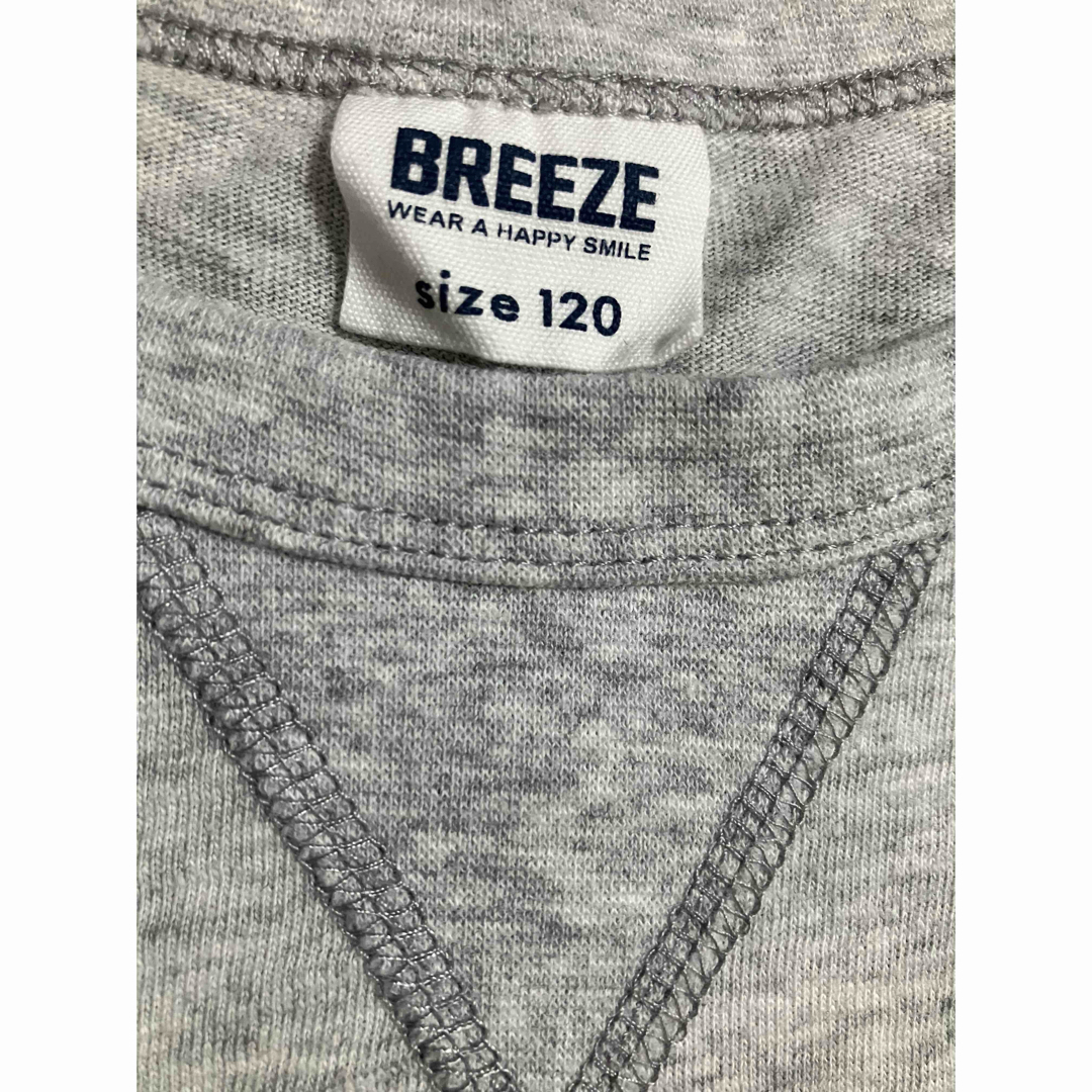 BREEZE(ブリーズ)のブリーズ カットソー 七分丈 120cm グレー キッズ/ベビー/マタニティのキッズ服男の子用(90cm~)(Tシャツ/カットソー)の商品写真