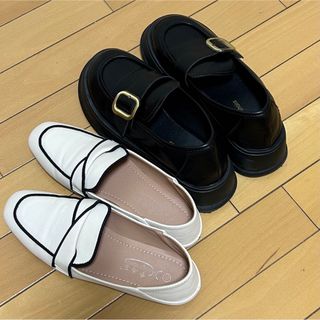 シーイン(SHEIN)のSHEIN ローファー 靴 2足セット(ローファー/革靴)