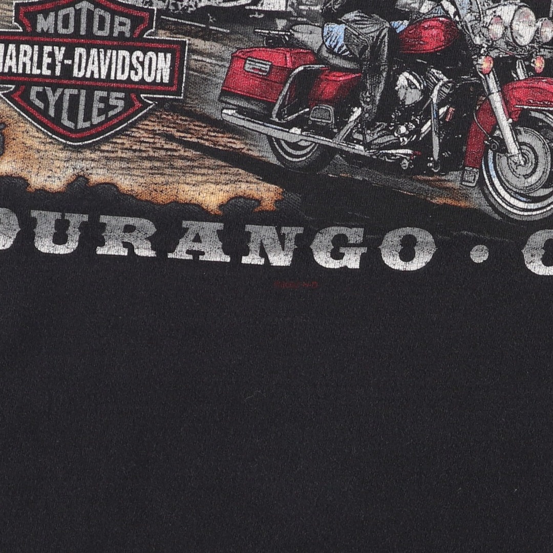 Harley Davidson(ハーレーダビッドソン)の古着 00年代 ハーレーダビッドソン Harley-Davidson モーターサイクル バイクTシャツ USA製 メンズL /eaa448396 メンズのトップス(Tシャツ/カットソー(半袖/袖なし))の商品写真