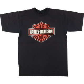 ハーレーダビッドソン(Harley Davidson)の古着 00年代 ハーレーダビッドソン Harley-Davidson モーターサイクル バイクTシャツ USA製 メンズL /eaa448396(Tシャツ/カットソー(半袖/袖なし))