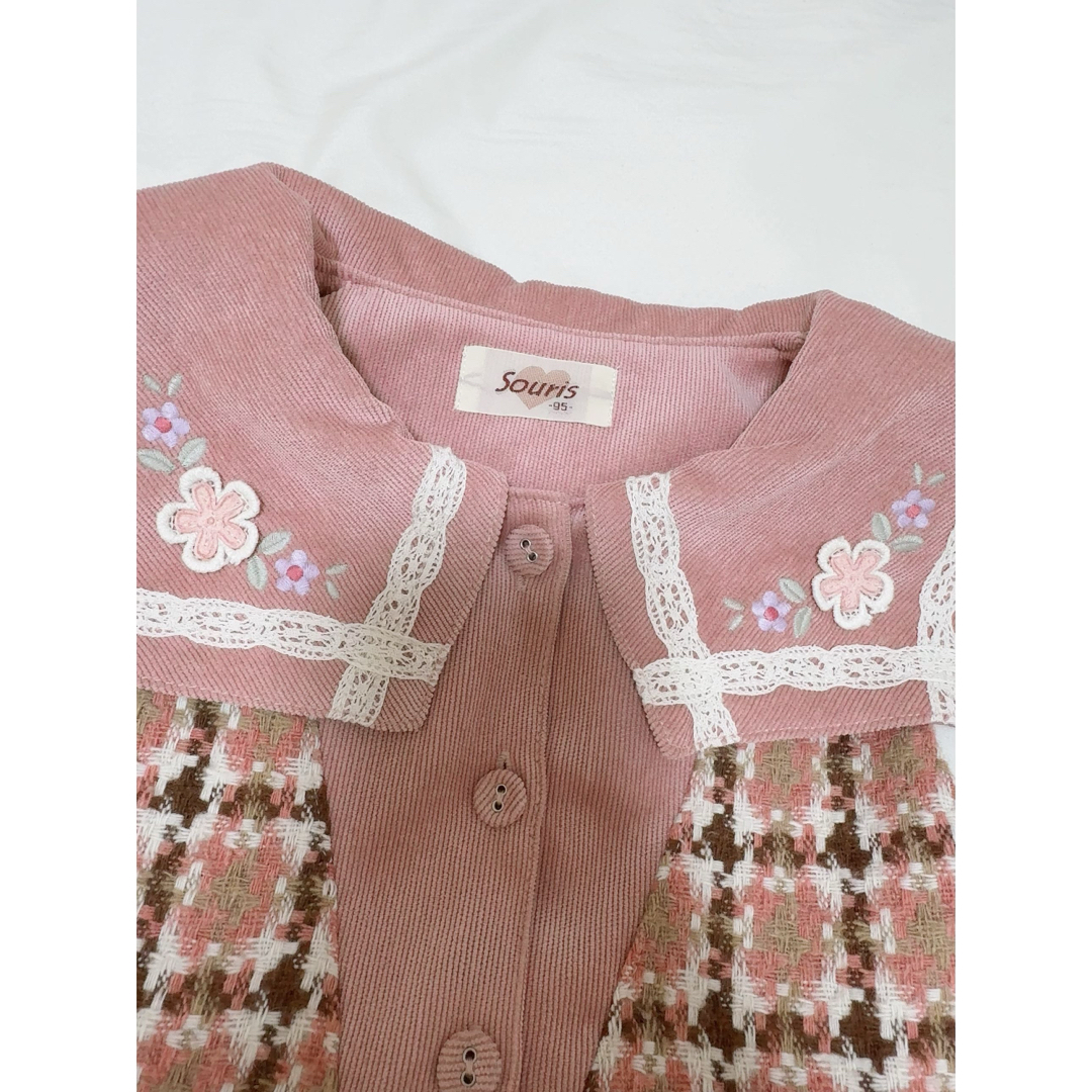 Souris(スーリー)のsourisスーリー  ワンピース 95cm キッズ/ベビー/マタニティのキッズ服女の子用(90cm~)(ワンピース)の商品写真