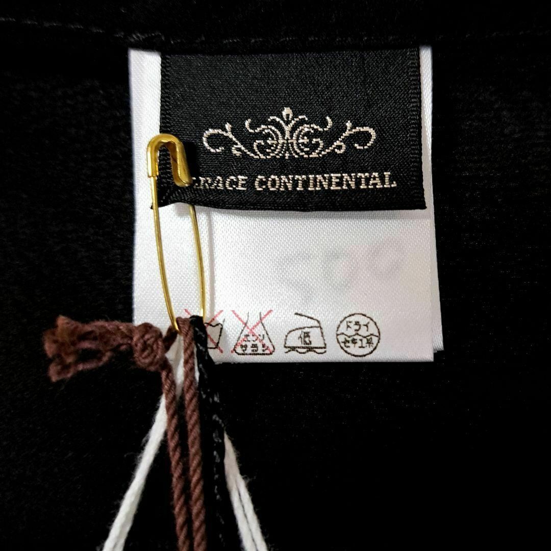 GRACE CONTINENTAL(グレースコンチネンタル)の新品タグ付き グレースコンチネンタル シルクドルマンボレロ ブラック シアー S レディースのトップス(ボレロ)の商品写真