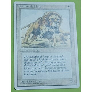 マジックザギャザリング(マジック：ザ・ギャザリング)のMTG Savannah Lions(シングルカード)