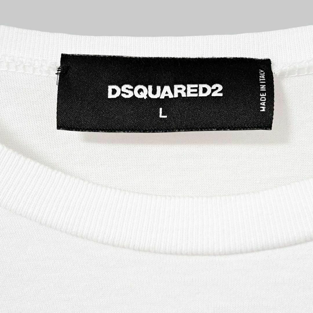 DSQUARED2(ディースクエアード)のDSQUARED2 ディースクエアード カットソー レース 半袖 白 ホワイト レディースのトップス(カットソー(半袖/袖なし))の商品写真