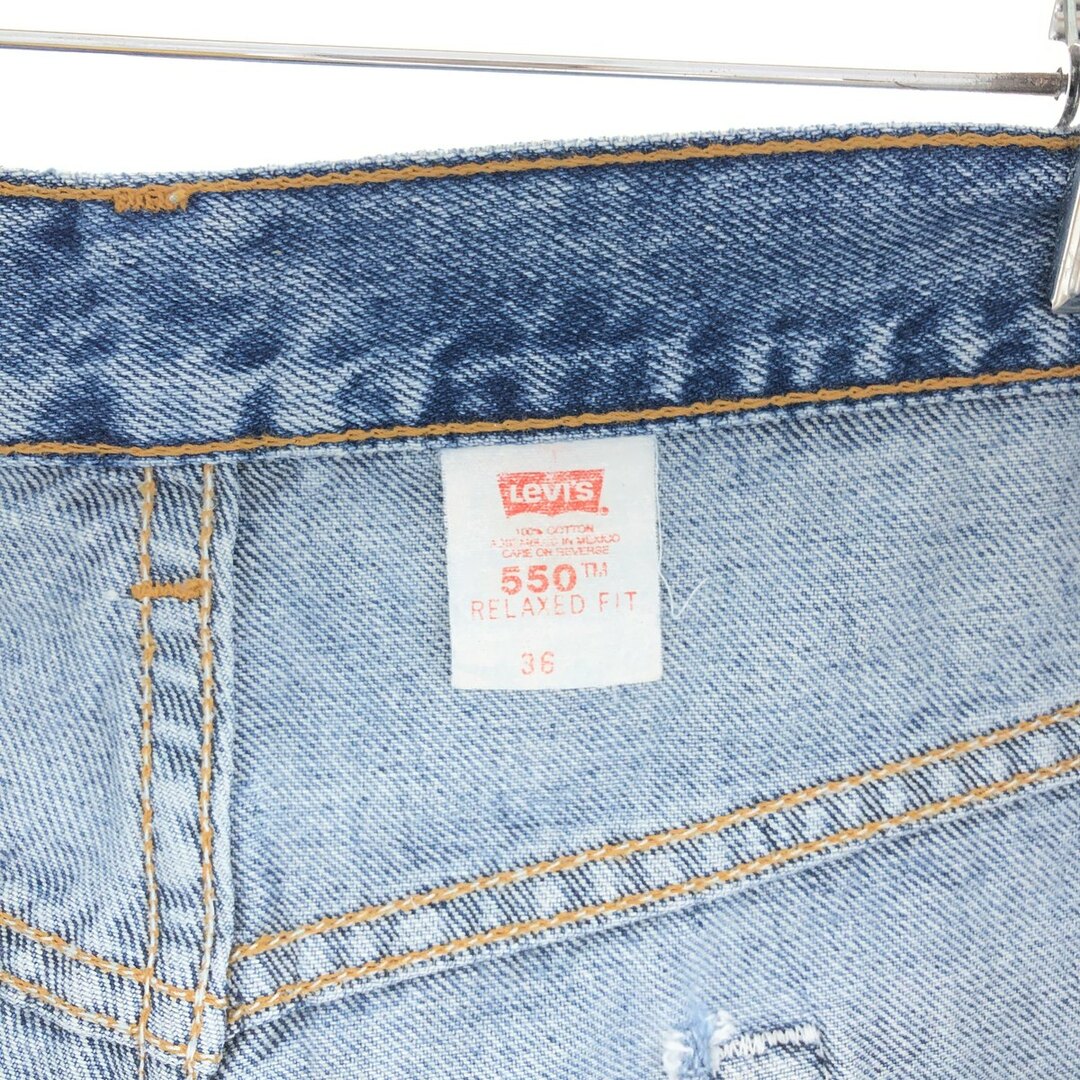 Levi's(リーバイス)の古着 90年代 リーバイス Levi's 550 RELAXED FIT デニムショーツ ハーフパンツ メンズw36 ヴィンテージ /eaa382449 メンズのパンツ(ショートパンツ)の商品写真