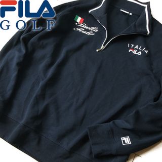 FILA - 美品 LL フィラゴルフ FILA メンズ スウェット トレーナー ネイビー