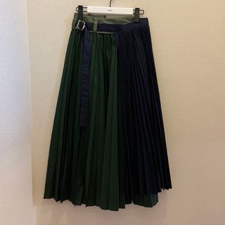 サカイ(sacai)のsacai バイカラー 巻きスカート あ〜ちゃん着用色違い(ロングスカート)