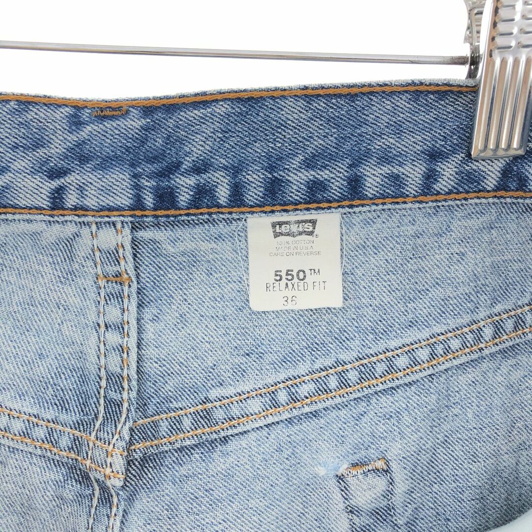 Levi's(リーバイス)の古着 90年代 リーバイス Levi's 550 RELAXED FIT デニムショーツ ショートパンツ USA製 メンズw35 ヴィンテージ /eaa382548 メンズのパンツ(ショートパンツ)の商品写真