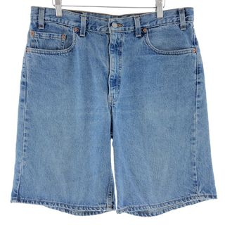 リーバイス(Levi's)の古着 90年代 リーバイス Levi's 550 RELAXED FIT デニムショーツ ショートパンツ USA製 メンズw35 ヴィンテージ /eaa382548(ショートパンツ)