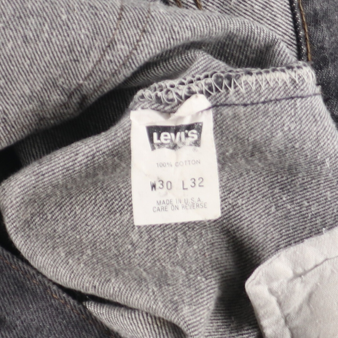 Levi's(リーバイス)の古着 90年代 リーバイス Levi's 501 先染め ブラックデニム ストレートデニムパンツ USA製 メンズw30 ヴィンテージ /eaa445705 メンズのパンツ(デニム/ジーンズ)の商品写真