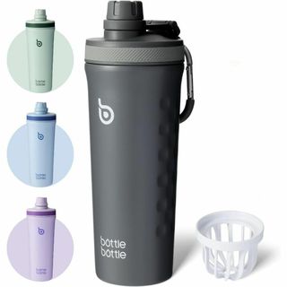 プロテインシェイカー 800ml 大容量 ステンレス水筒 ボトル スポーツ(タンブラー)
