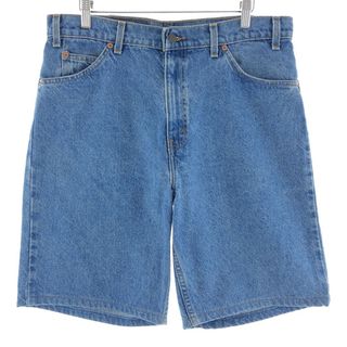 リーバイス(Levi's)の古着 90年代 リーバイス Levi's 550 RELAXED FIT デニムショーツ ショートパンツ メンズw34 ヴィンテージ /eaa382629(ショートパンツ)