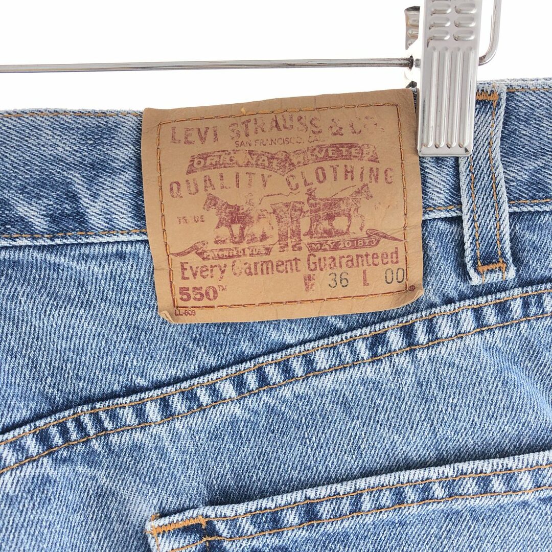 Levi's(リーバイス)の古着 00年代 リーバイス Levi's 550 RELAXED FIT デニムショーツ ハーフパンツ メンズw36 /eaa382557 メンズのパンツ(ショートパンツ)の商品写真