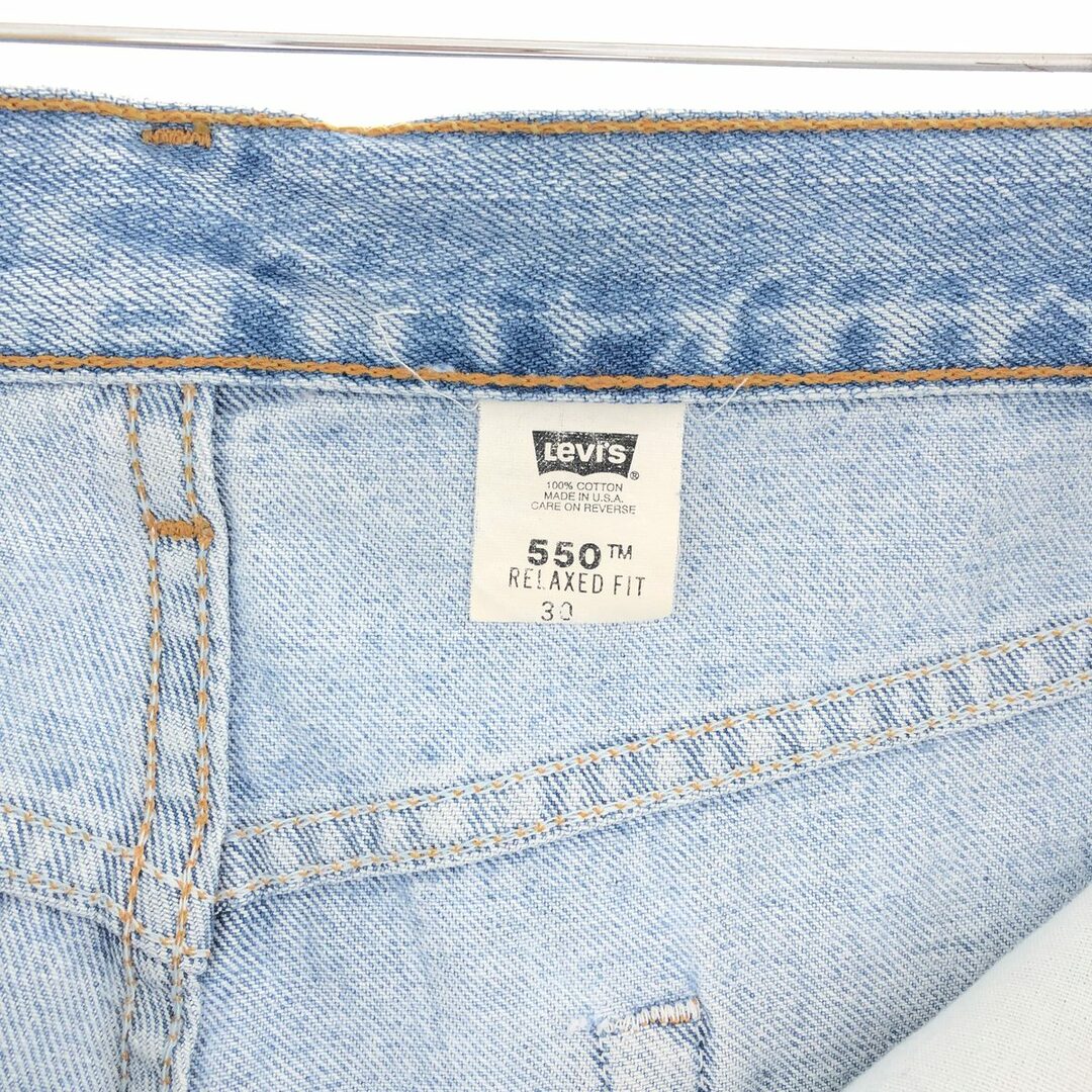 Levi's(リーバイス)の古着 90年代 リーバイス Levi's 550 RELAXED FIT デニムショーツ ショートパンツ USA製 メンズw30 ヴィンテージ /eaa382595 メンズのパンツ(ショートパンツ)の商品写真