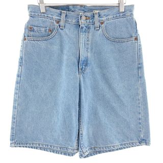 リーバイス(Levi's)の古着 90年代 リーバイス Levi's 550 RELAXED FIT デニムショーツ ショートパンツ USA製 メンズw30 ヴィンテージ /eaa382595(ショートパンツ)