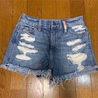 ホリスター　HOLLISTER ダメージデニム ショートパンツ ショートデニム