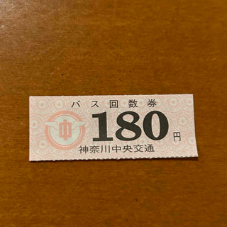 神奈中バス回数券　300円分(鉄道乗車券)