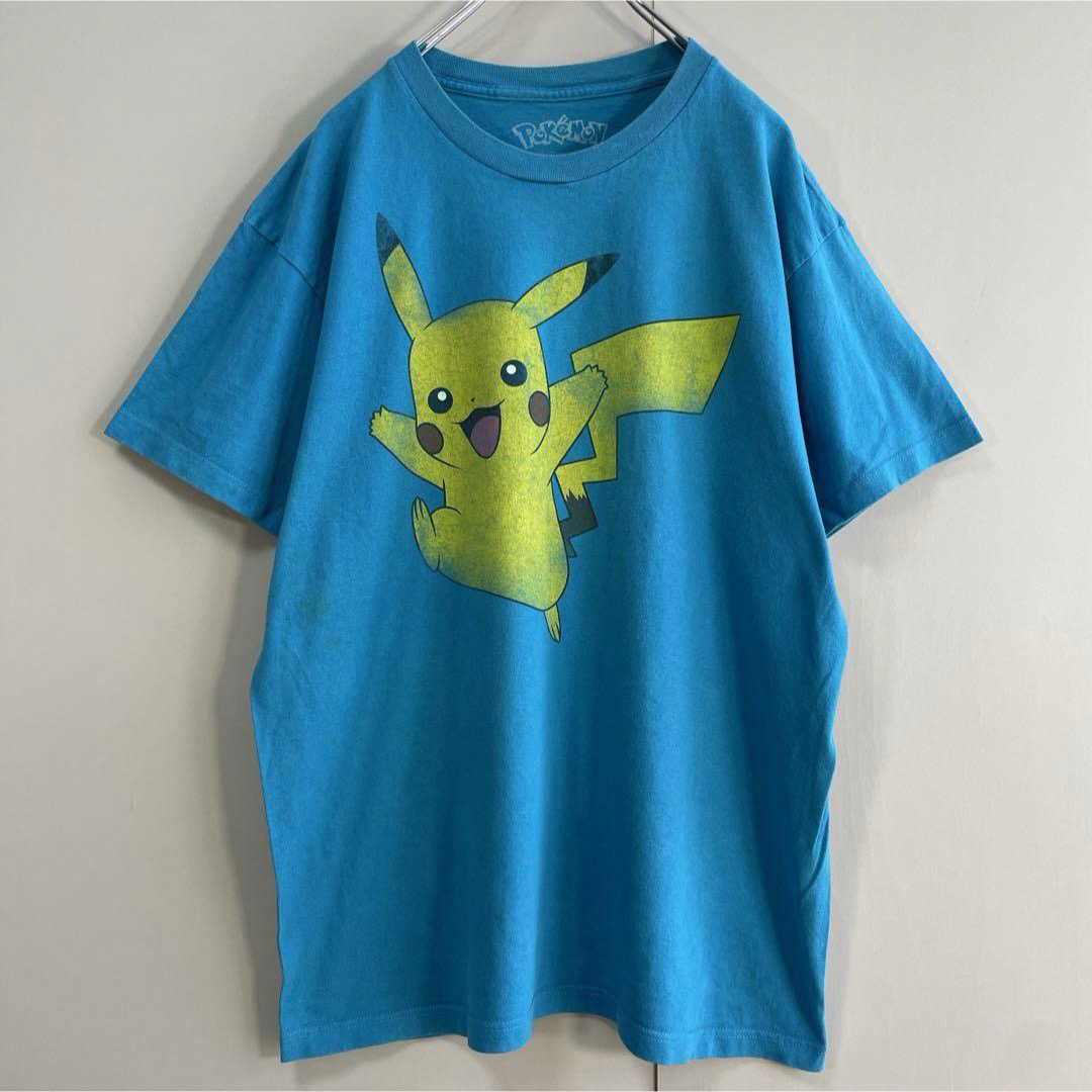 ポケモン(ポケモン)の【メキシコ製、フェードピカチュウ】ポケモンTシャツ古着オーバーサイズ逆輸入XL メンズのトップス(Tシャツ/カットソー(半袖/袖なし))の商品写真