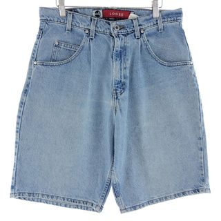 リーバイス(Levi's)の古着 90年代 リーバイス Levi's SILVER TAB シルバータブ LOOSE ルーズ デニムショーツ ハーフパンツ メンズw33 ヴィンテージ /eaa382480(ショートパンツ)