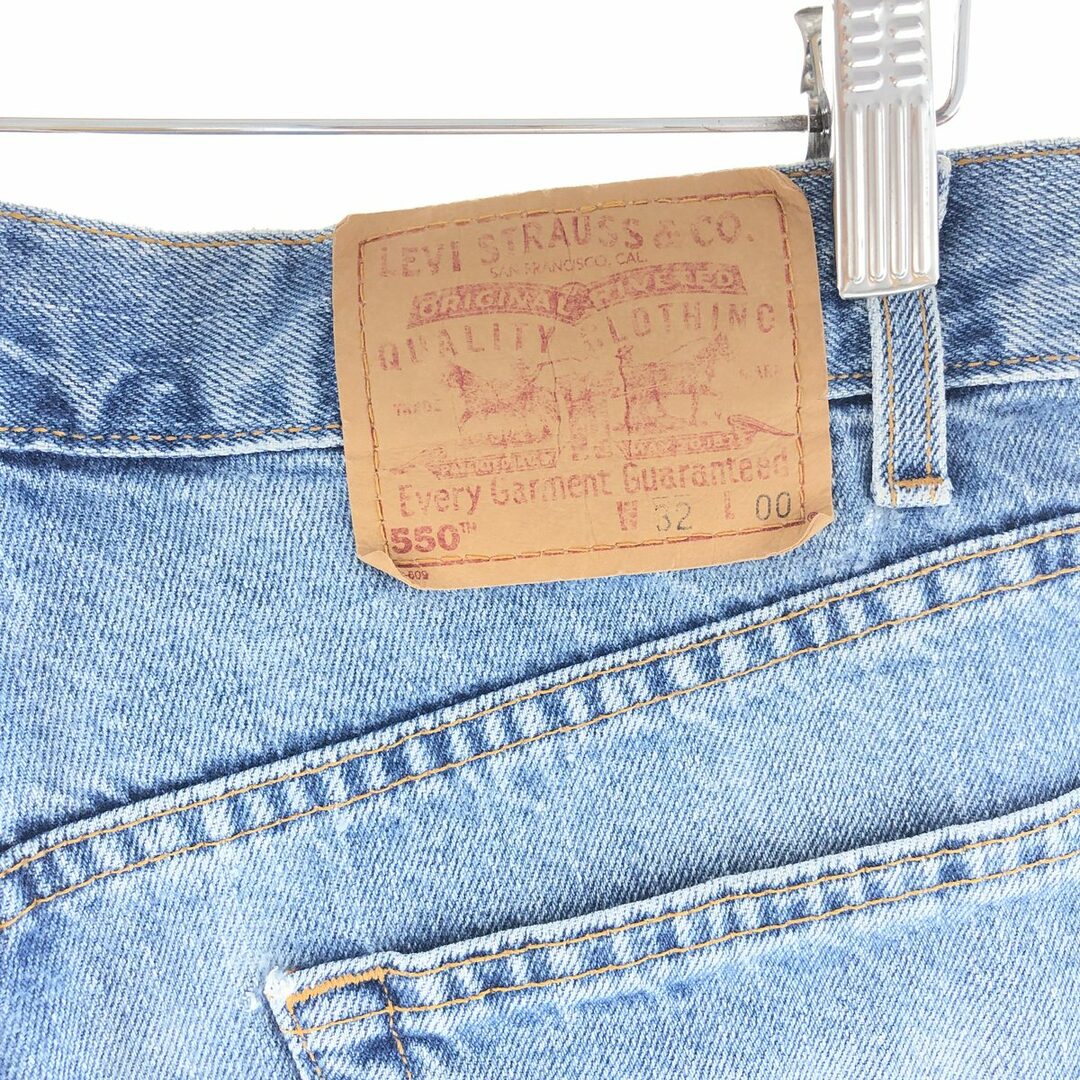 Levi's(リーバイス)の古着 00年代 リーバイス Levi's 550 RELAXED FIT デニムショーツ ショートパンツ メンズw31 /eaa382497 メンズのパンツ(ショートパンツ)の商品写真