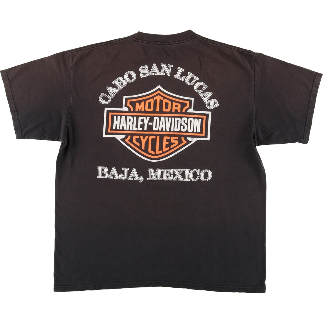 Harley Davidson(ハーレーダビッドソン)の古着 00年代 ハーレーダビッドソン Harley-Davidson モーターサイクル バイクTシャツ メンズXL /eaa448612 メンズのトップス(Tシャツ/カットソー(半袖/袖なし))の商品写真