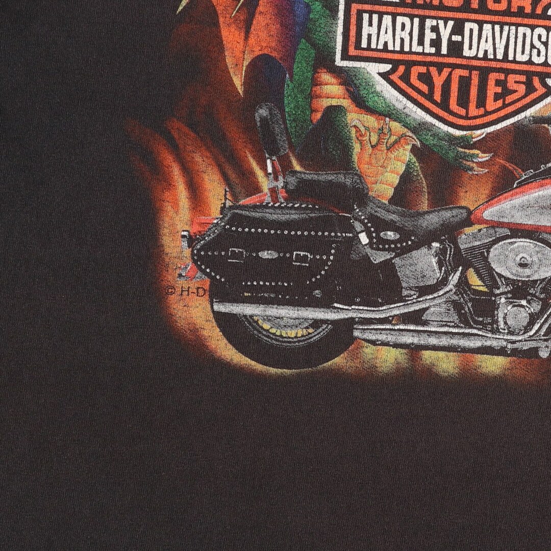 Harley Davidson(ハーレーダビッドソン)の古着 00年代 ハーレーダビッドソン Harley-Davidson モーターサイクル バイクTシャツ メンズXL /eaa448612 メンズのトップス(Tシャツ/カットソー(半袖/袖なし))の商品写真