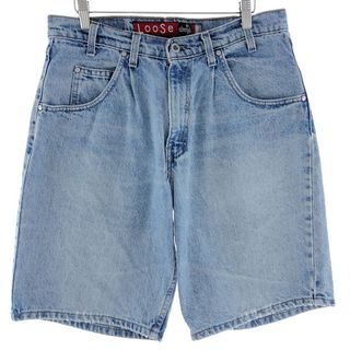 リーバイス(Levi's)の古着 00年代 リーバイス Levi's SILVER TAB シルバータブ LOOSE ルーズ デニムショーツ ハーフパンツ USA製 メンズw33 /eaa382489(ショートパンツ)