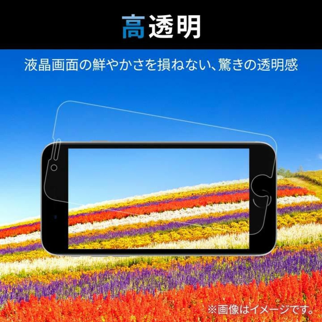 ELECOM(エレコム)のiPhone14Pro(三眼)  高透明GAMEガラスフィルム・フレームレス スマホ/家電/カメラのスマホアクセサリー(保護フィルム)の商品写真