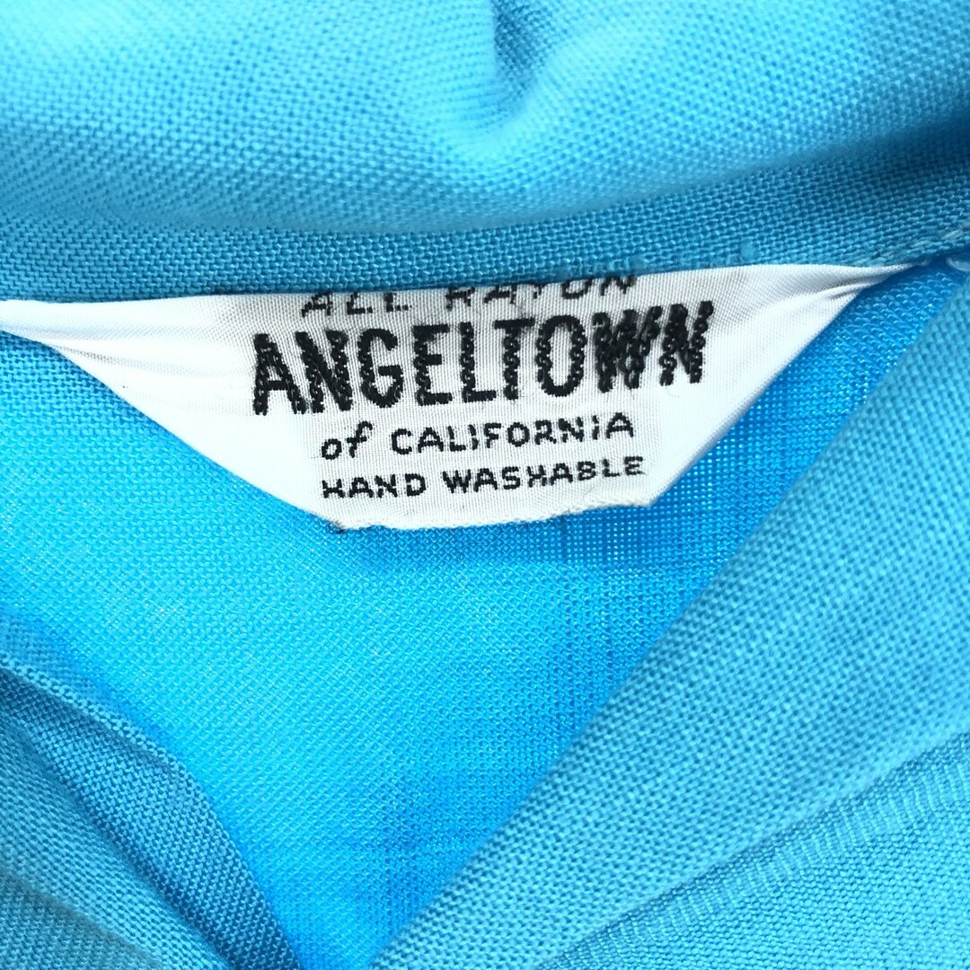 古着 ~70年代 ANGELTOWN オープンカラー レーヨンボウリングシャツ メンズXL ヴィンテージ /eaa447539 メンズのトップス(シャツ)の商品写真