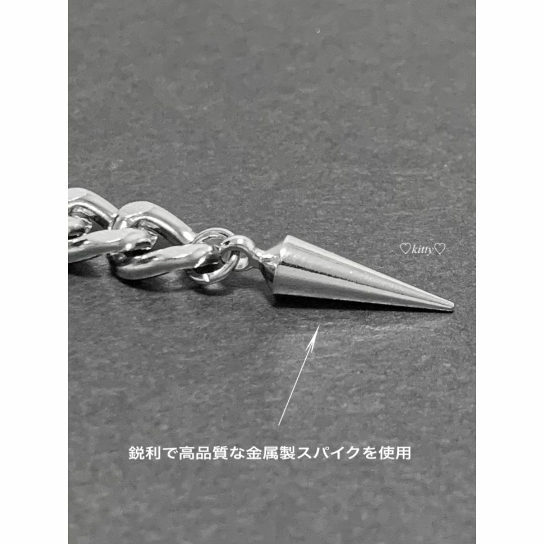 【ファットチェーン&スパイクピアス】BTS ステンレス メンズのアクセサリー(ピアス(両耳用))の商品写真