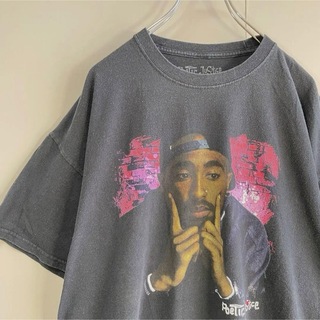 希少人気柄 2pac トゥーパック poetic justice Tシャツ黒(Tシャツ/カットソー(半袖/袖なし))