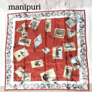 manipuri - マニプリ シルクスカーフ manipuri 日本製 65×65
