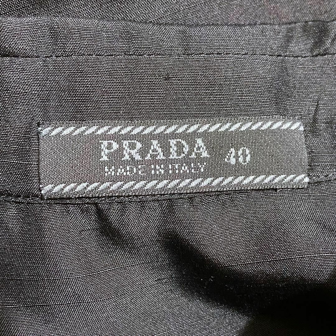 PRADA(プラダ)の【PRADA】 シルク100%  40サイズ  シルクネップノースリーブブラウス レディースのトップス(シャツ/ブラウス(半袖/袖なし))の商品写真