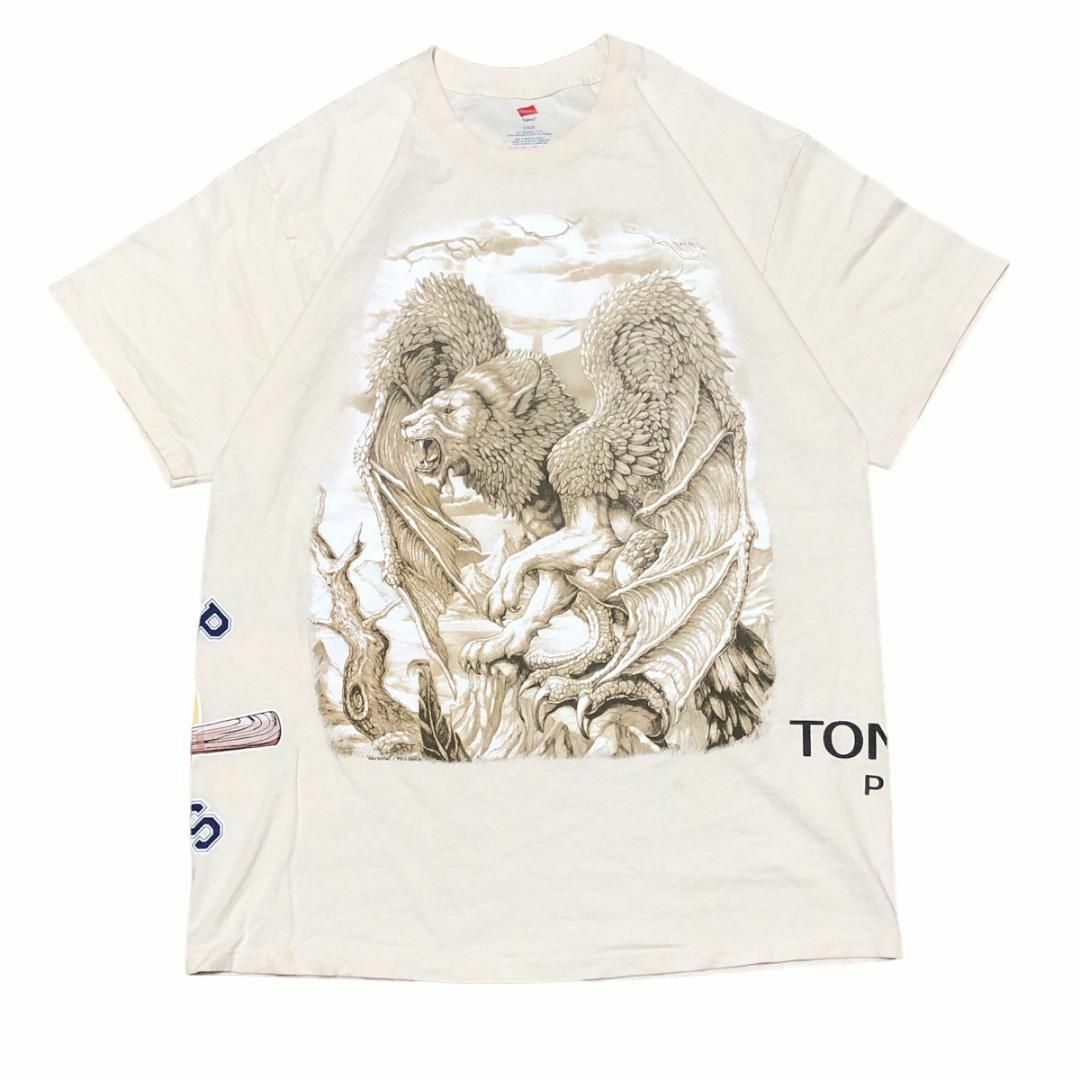 Hanes(ヘインズ)のヘインズ 半袖Tシャツ マンティコア US企業 アニマルT 夏物古着 y53 メンズのトップス(Tシャツ/カットソー(半袖/袖なし))の商品写真