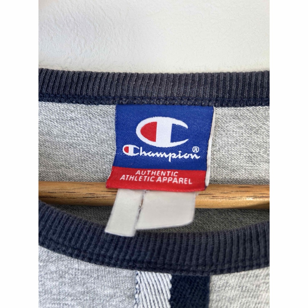 Champion(チャンピオン)のchampion Tシャツ　リンガーTシャツ　チョコチン　00's 古着 メンズのトップス(Tシャツ/カットソー(半袖/袖なし))の商品写真