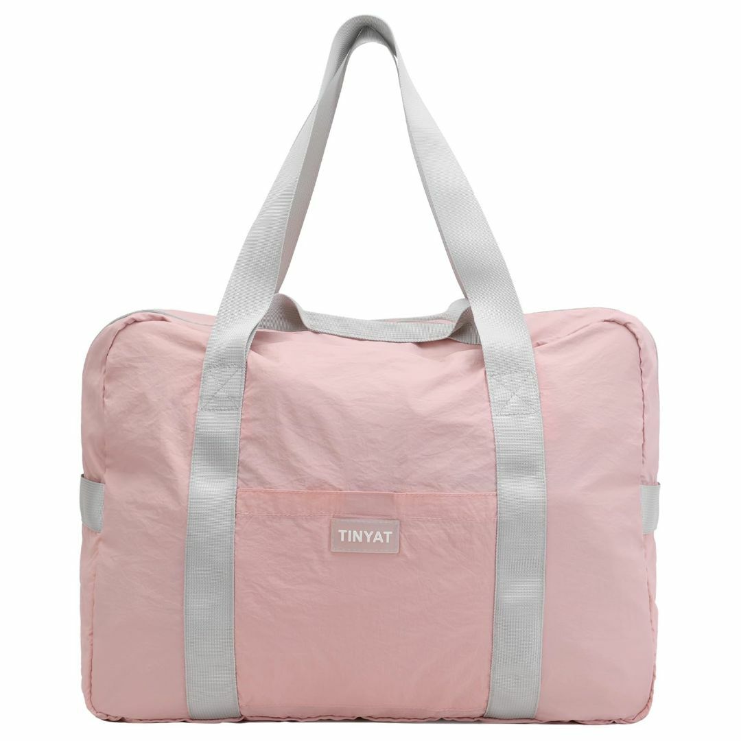 【色: Pink】[TINYAT]旅行バッグ 折りたたみ 大容量 キャリーオンバ その他のその他(その他)の商品写真