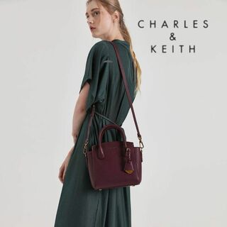 Charles and Keith - 【未使用】CHARLES & KEITHクラシック ダブルトップハンドルバッグ