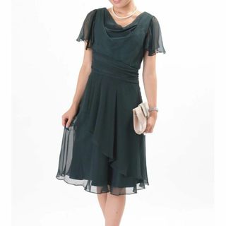 トウキョウソワール(TOKYO SOIR)の美品　EMOTIONALL DRESSES 36 ラメ入り　パーティドレス(ミディアムドレス)