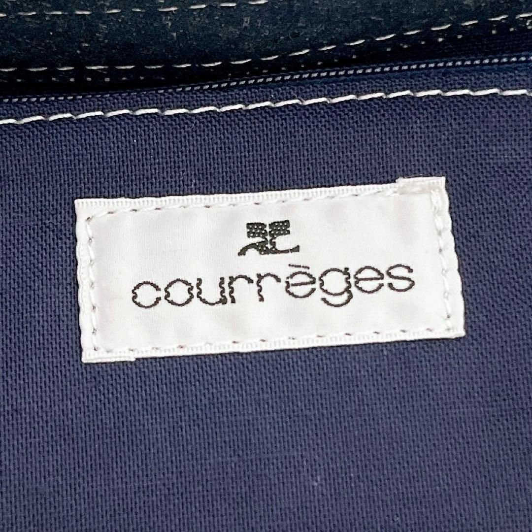 Courreges(クレージュ)の希少✨ courreges クレージュ ミニトートバッグ デニム 刺繍ロゴ レディースのバッグ(ハンドバッグ)の商品写真